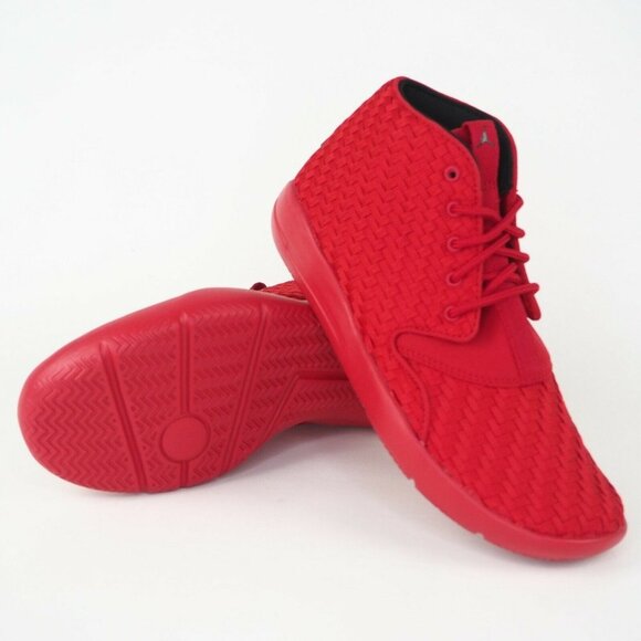 Nike Air Eclipse Chukka Woven BG Boys Shoes Red Basketball - Picture 9 of 11